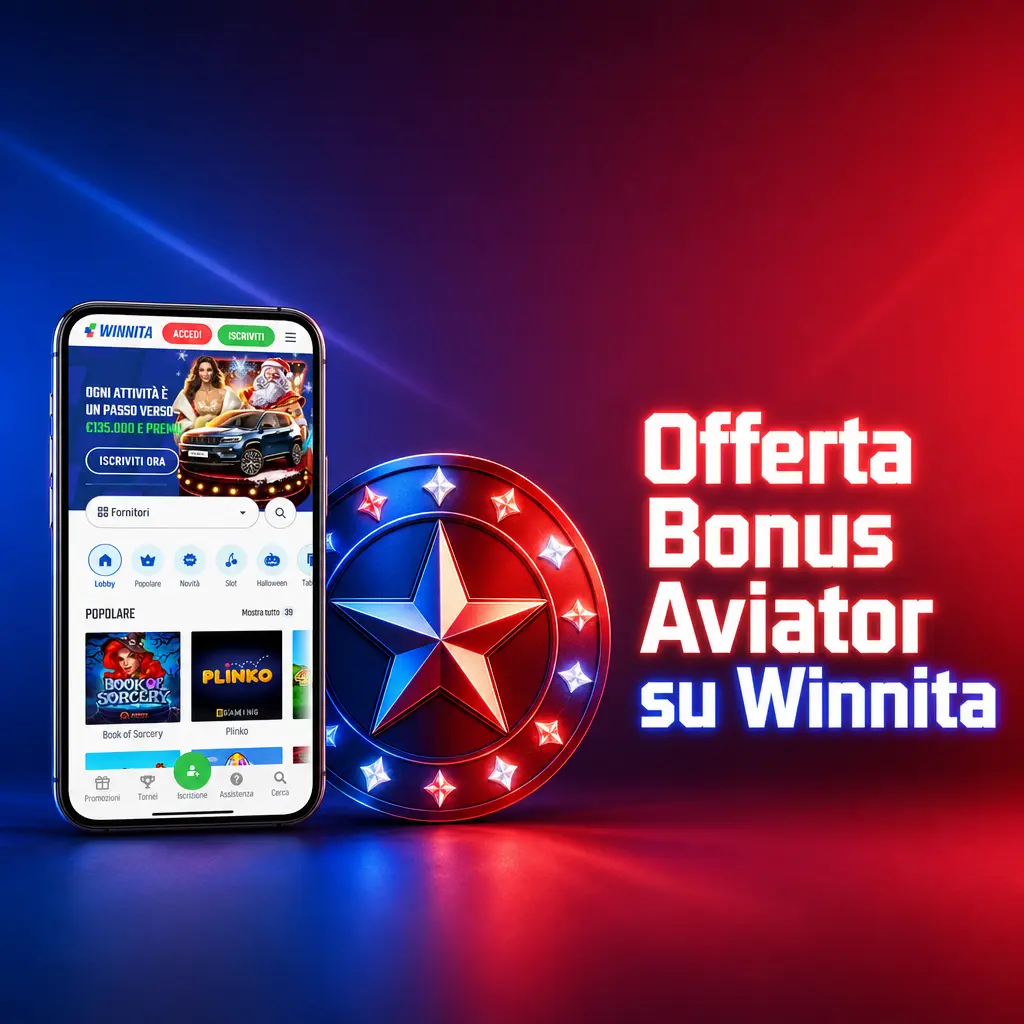 Bonus di benvenuto Winnita: fino al 100% sul primo deposito e 450 giri gratuiti per giocare ad Aviator