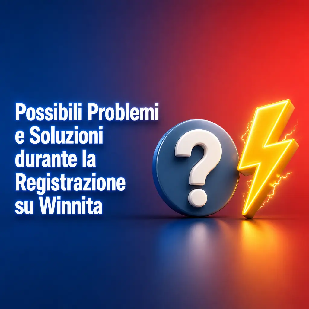 Tabella problemi e soluzioni registrazione Winnita: SMS, email, errori modulo, account bloccato, mobile