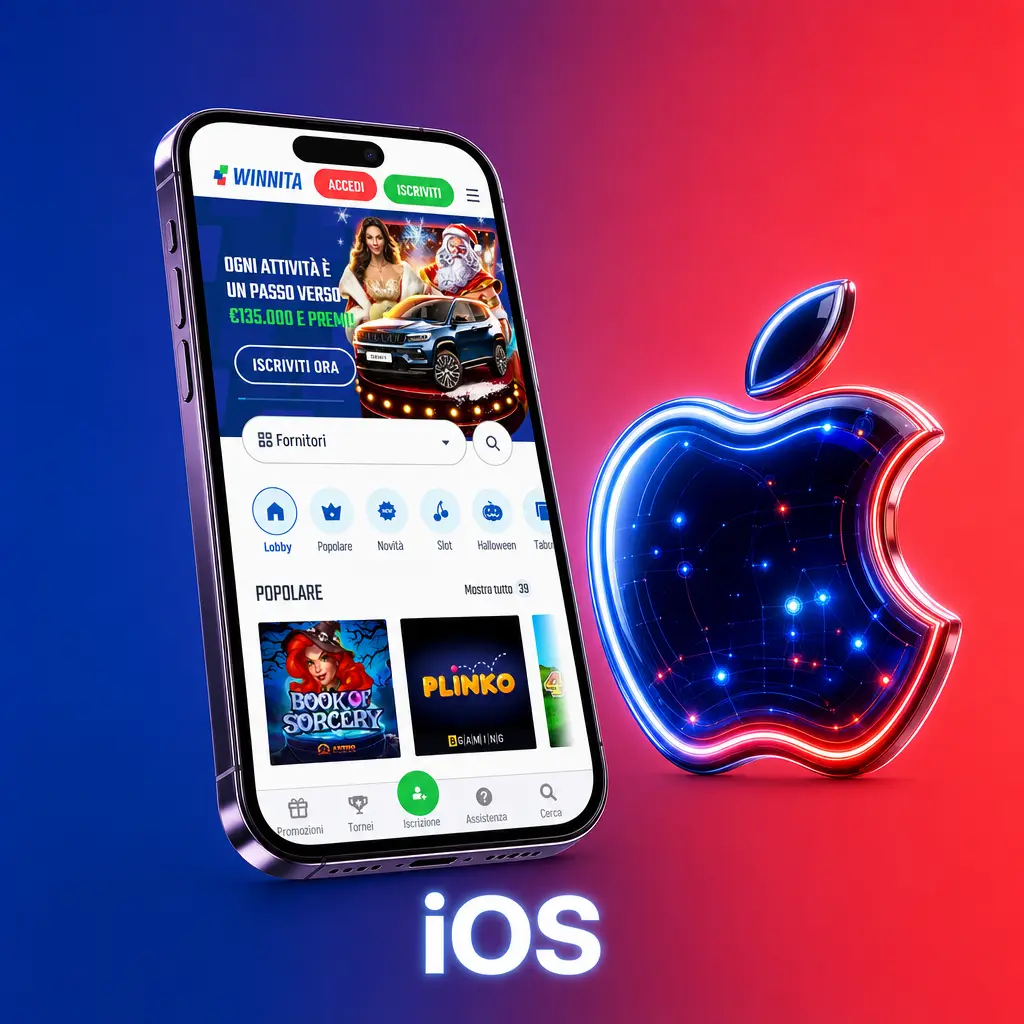 App Winnita per iOS su iPhone e iPad, download dall'App Store compatibile con iOS 12.0 o versioni successive