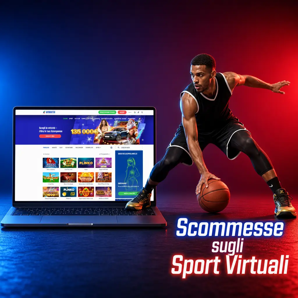 Scommesse sugli sport virtuali su Winnita: calcio, cavalli, cani e ciclismo con grafica HD e quote dedicate