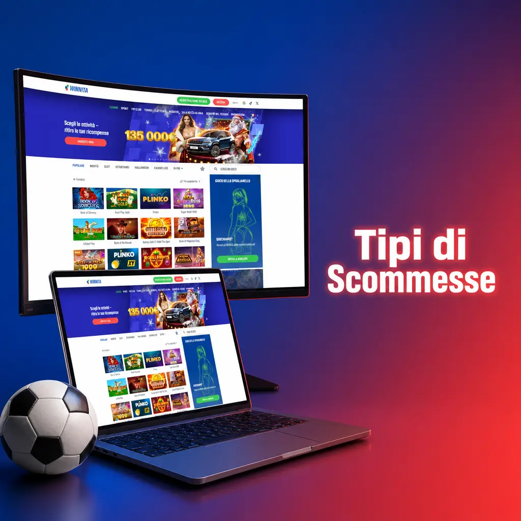 Tipi di scommesse su Winnita: singola, multipla e sistema per principianti ed esperti